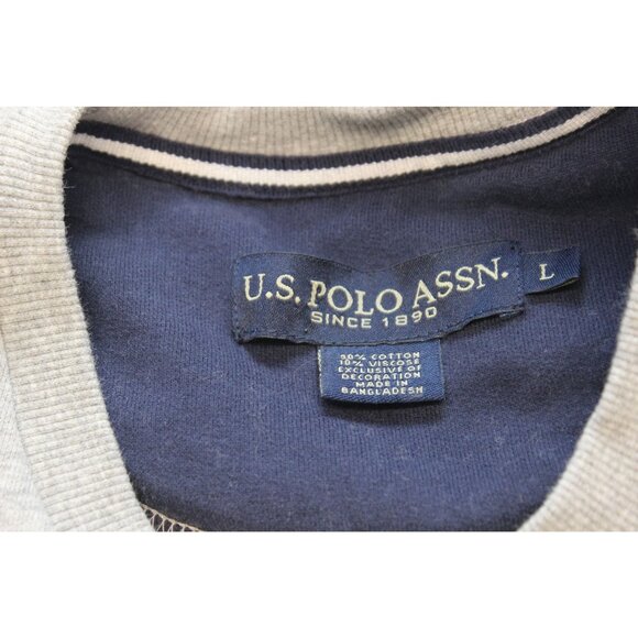 U.S. Polo Assn.‎ Crew Neck Pullover Sweatshirt Men’s Size Large Fleece Casual - Picture 7 of 13
